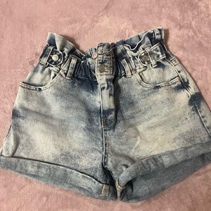 Almost Famous Paperbag Jean Shorts